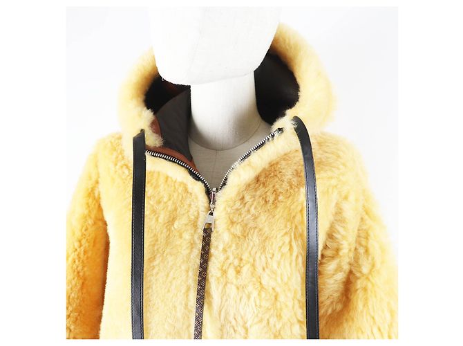 Chaqueta Mouton Reversible Monogram Louis Vuitton Castaño Marrón oscuro - vista 4
