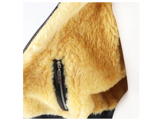 Chaqueta Mouton Reversible Monogram Louis Vuitton Castaño Marrón oscuro - vista 9
