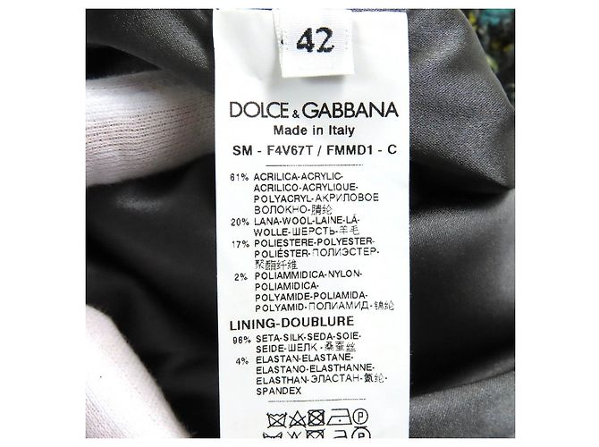 Falda de tweed Dolce & Gabbana azul verde para mujeres Naranja - vista 6
