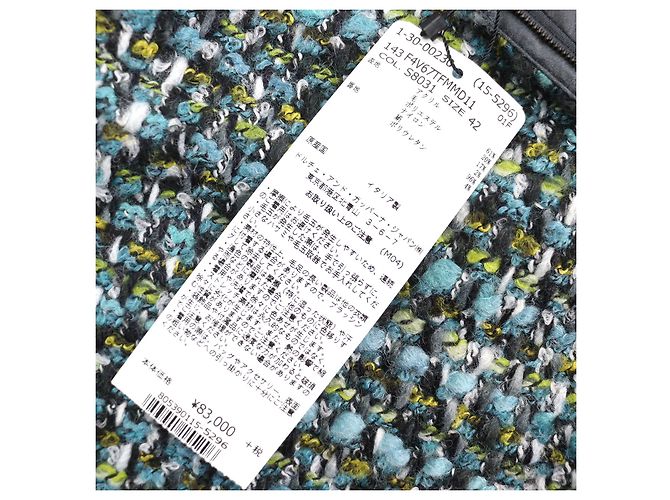 Falda de tweed Dolce & Gabbana azul verde para mujeres Naranja - vista 8