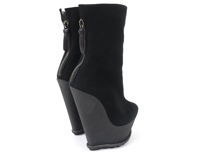 & Other Stories Stivaletti in suede neri GIUSEPPE ZANOTTI 35 donne Nero - vista 3