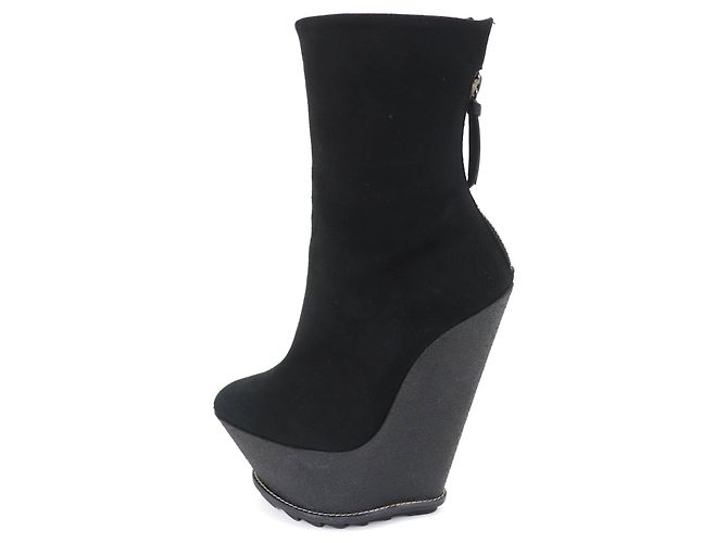 & Other Stories Stivaletti in suede neri GIUSEPPE ZANOTTI 35 donne Nero - vista 5