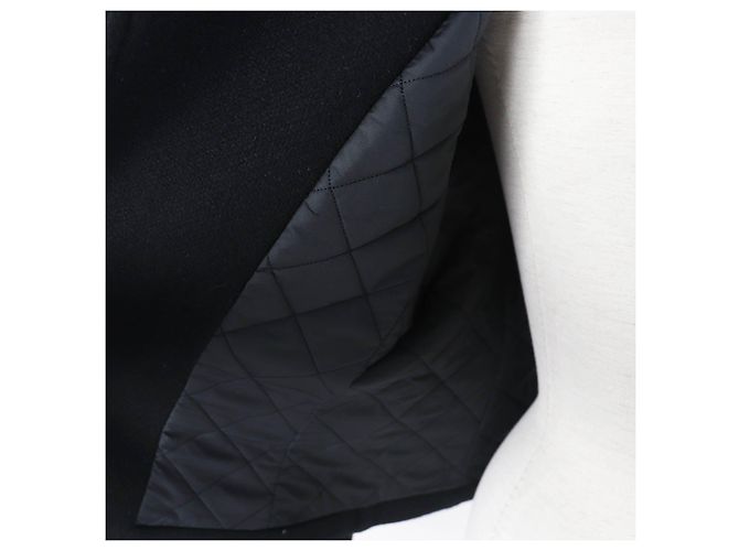 Hermès Chaqueta acolchada de metal HERMES Medor negra 34 Negro - vista 5