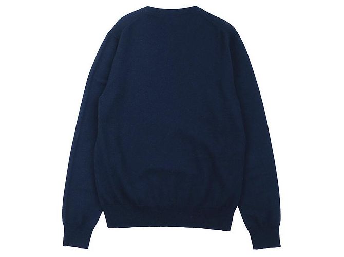Hermès Suéter de cachemira bordado Zodiac Hermes M Marino Azul Azul marino - vista 7