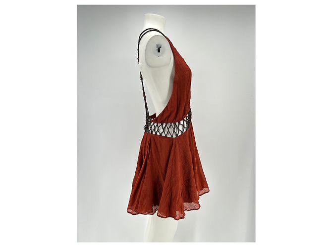 Magali Pascal Terrakotta-Kleid Orange - Ansicht 3