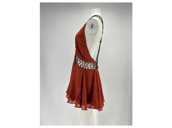 Magali Pascal Terrakotta-Kleid Orange - Ansicht 4