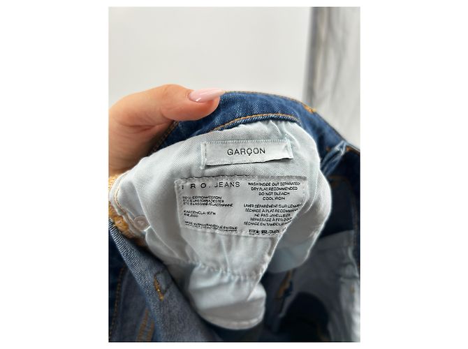 Jeans blu Iro Garçon in cotone taglia 27 - vista 4