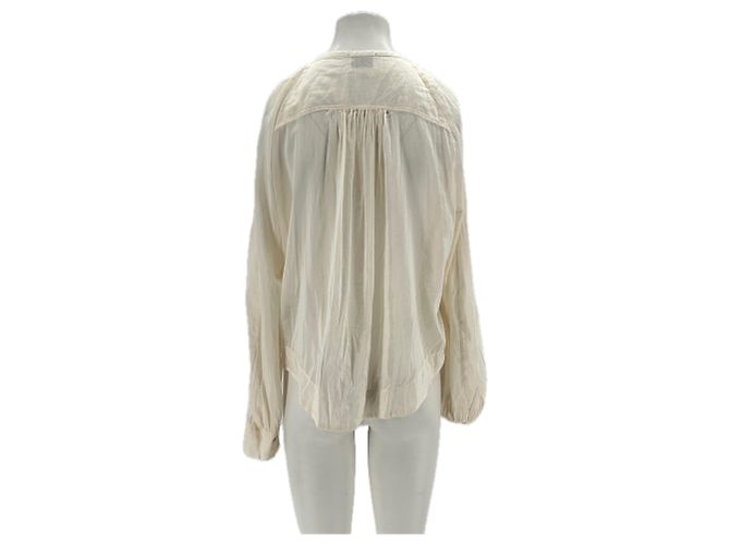 Forte Forte Ecru Bluse aus Baumwolle Beige - Ansicht 2