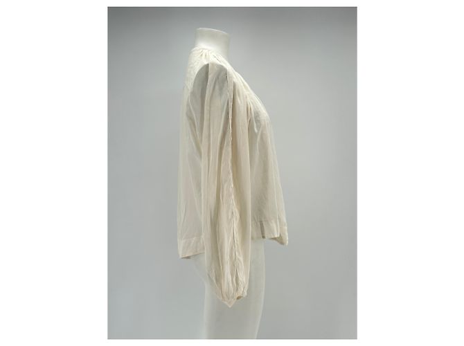 Forte Forte Ecru Bluse aus Baumwolle Beige - Ansicht 3