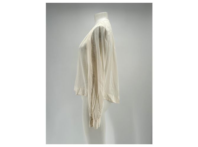 Forte Forte Ecru Bluse aus Baumwolle Beige - Ansicht 4