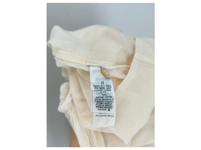 Forte Forte Ecru Bluse aus Baumwolle Beige - Ansicht 6