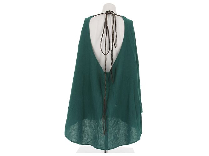 Autre Marque Abito verde con scollo halter CARAVANA - vista 2