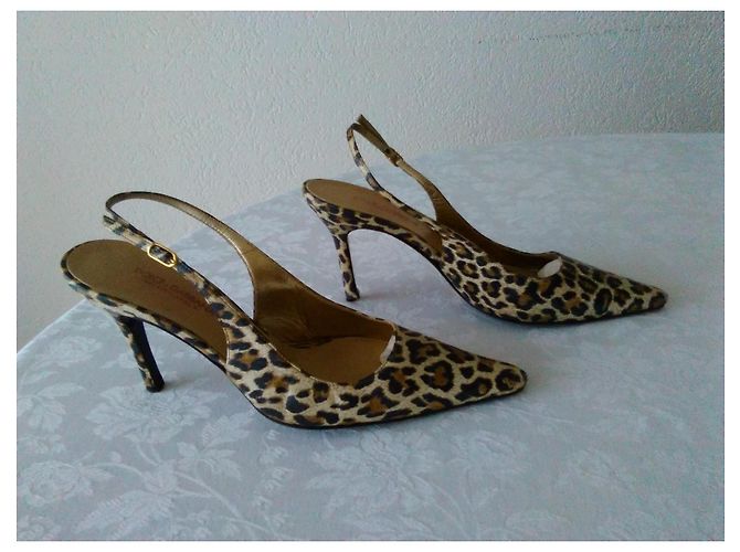 DOLCE & GABBANA SLINGBACK IN PELLE. Multicolore - vista 5