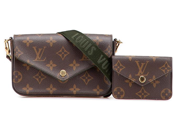 Louis Vuitton Marrone Monogram Felicie Cinghia E Vai - vista 10