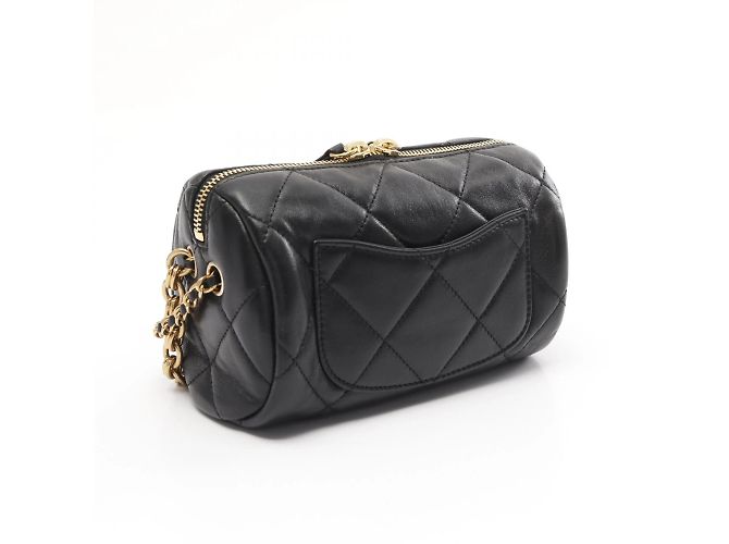 Chanel Mini Bowling Matelasse Shoulder Bag Black - view 3