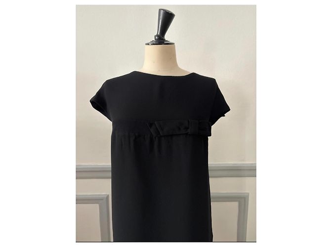 Red Valentino Kleid Schwarz Viscose - Ansicht 2