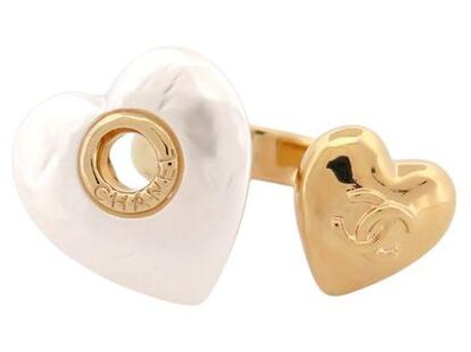 NEUER CHANEL HERZ LOGO CC RING T53 GOLDMETALL Golden - Ansicht 2