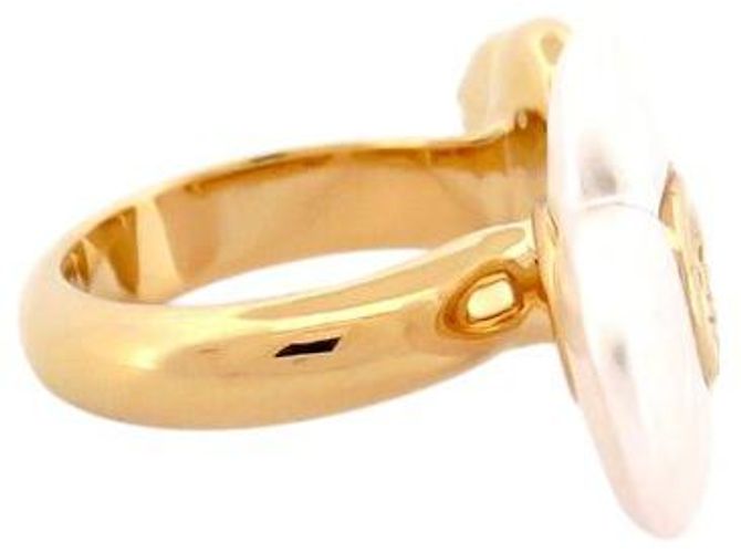 NEUER CHANEL HERZ LOGO CC RING T53 GOLDMETALL Golden - Ansicht 4