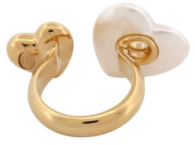 NEUER CHANEL HERZ LOGO CC RING T53 GOLDMETALL Golden - Ansicht 5