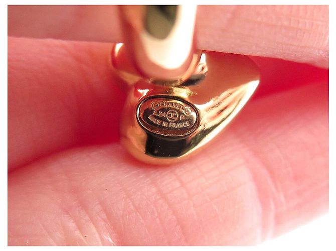 NEUER CHANEL HERZ LOGO CC RING T53 GOLDMETALL Golden - Ansicht 8