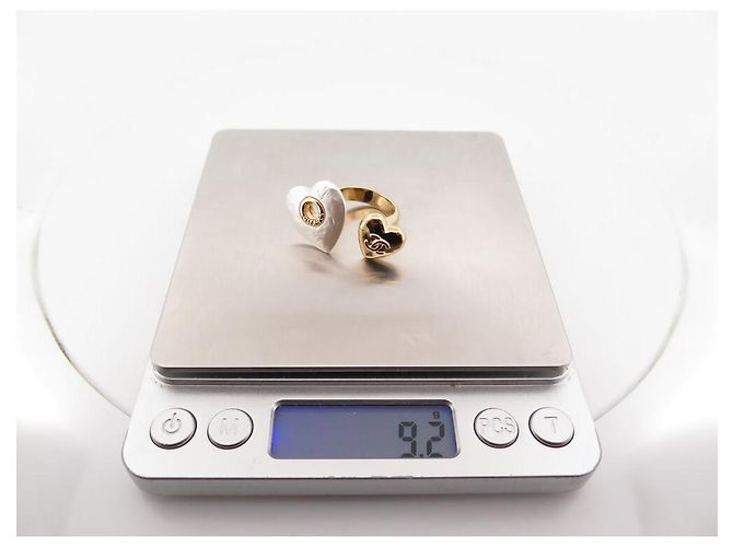 NEUER CHANEL HERZ LOGO CC RING T53 GOLDMETALL Golden - Ansicht 9