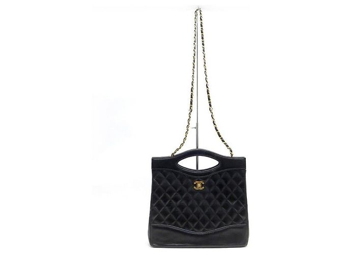 BORSA A SPALLA CHANEL 31 MEDIUM IN PELLE QUILTED NERA Nero - vista 2
