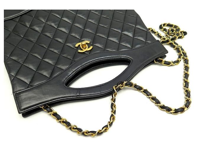 BORSA A SPALLA CHANEL 31 MEDIUM IN PELLE QUILTED NERA Nero - vista 8