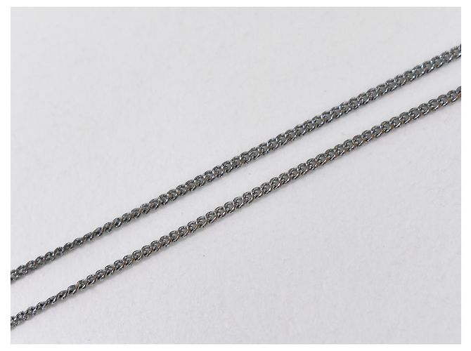 Halskette aus versilbertem Metall mit Herz-Logo Christian Dior - Ansicht 5