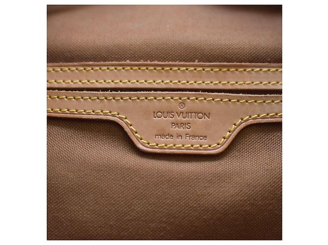 Zaino Montsouris Monogram Louis Vuitton in tela monogram marrone e naturale - vista 15