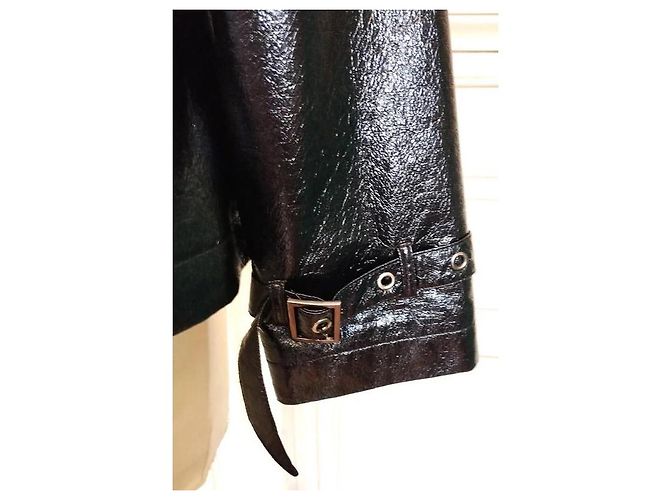 Victoria Couture CHAQUETA TRAPECIO DE VINILO IMPERMEABLE LIGERA Negro - vista 15