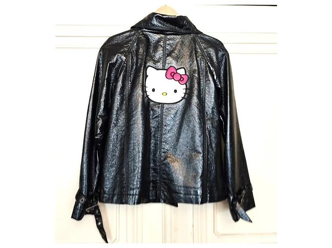 Victoria Couture CHAQUETA TRAPECIO DE VINILO IMPERMEABLE LIGERA Negro - vista 16