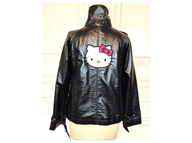 Victoria Couture CHAQUETA TRAPECIO DE VINILO IMPERMEABLE LIGERA Negro - vista 5