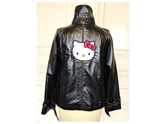 Victoria Couture CHAQUETA TRAPECIO DE VINILO IMPERMEABLE LIGERA Negro - vista 9