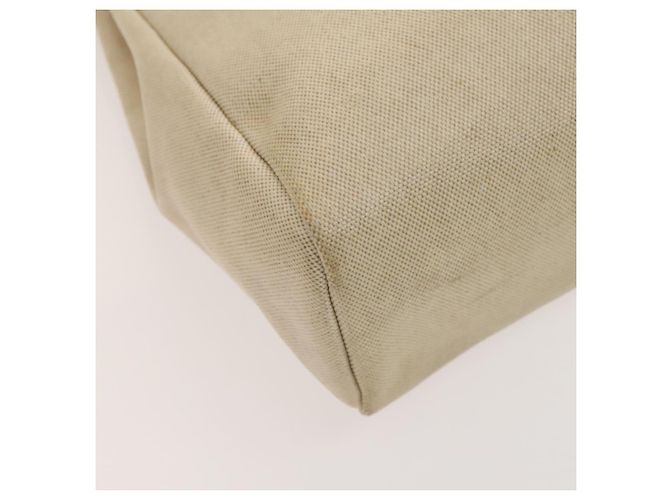 Hermès HERMES Herbag A Dos PM Rucksack aus Canvas Leder Beige Silber Authentisch 126543 - Ansicht 13