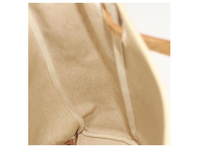 Hermès HERMES Herbag A Dos PM Rucksack aus Canvas Leder Beige Silber Authentisch 126543 - Ansicht 20