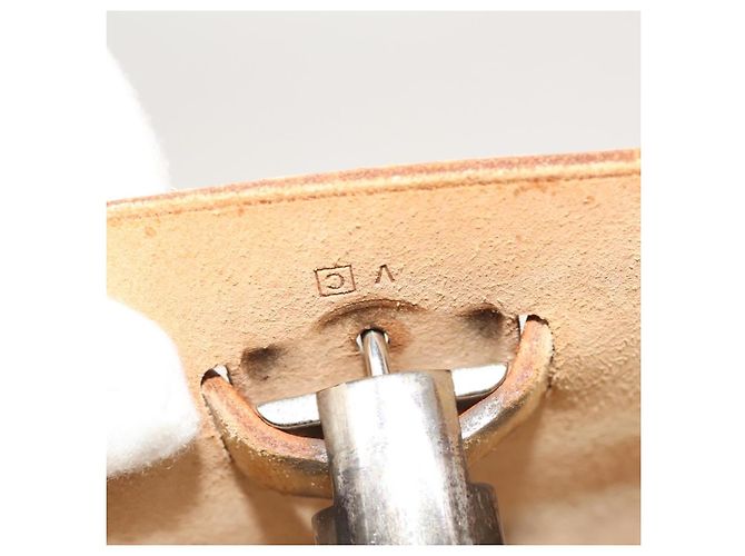 Hermès HERMES Herbag A Dos PM Rucksack aus Canvas Leder Beige Silber Authentisch 126543 - Ansicht 22