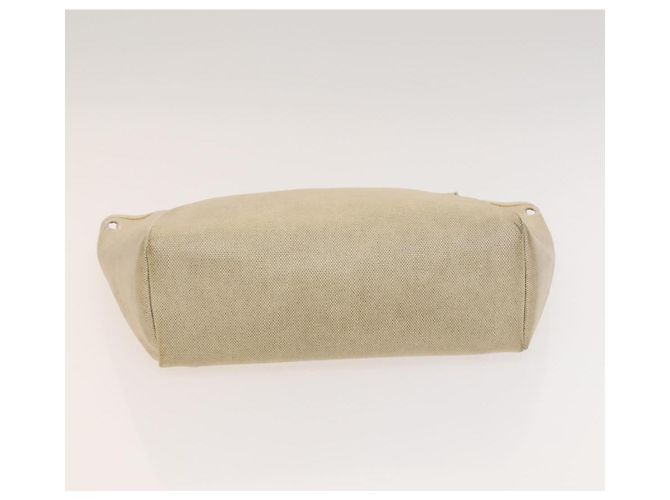 Hermès HERMES Herbag A Dos PM Rucksack aus Canvas Leder Beige Silber Authentisch 126543 - Ansicht 28