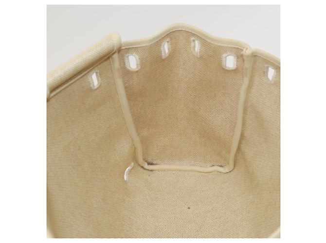 Hermès HERMES Herbag A Dos PM Rucksack aus Canvas Leder Beige Silber Authentisch 126543 - Ansicht 31