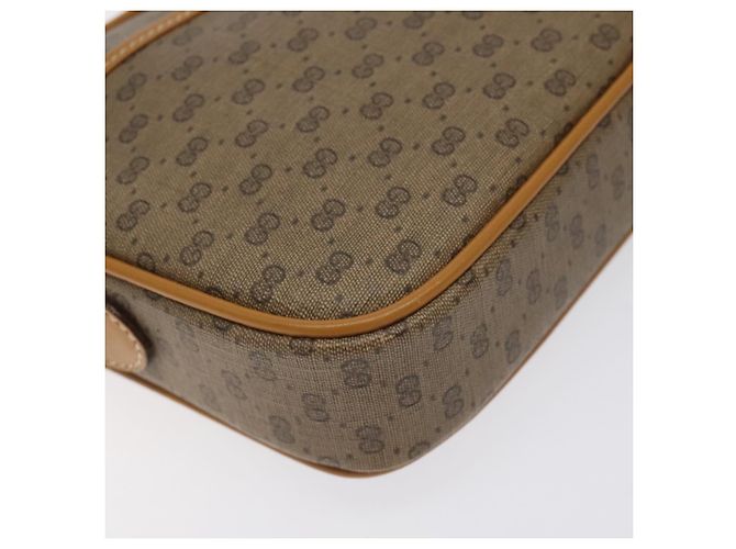 Gucci Borsa a Spalla Micro GG Supreme PVC Beige Oro 007 904 0095 Auth BA3014 D'oro - vista 11