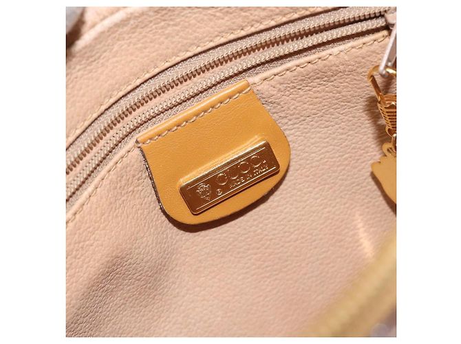 Gucci Borsa a Spalla Micro GG Supreme PVC Beige Oro 007 904 0095 Auth BA3014 D'oro - vista 17