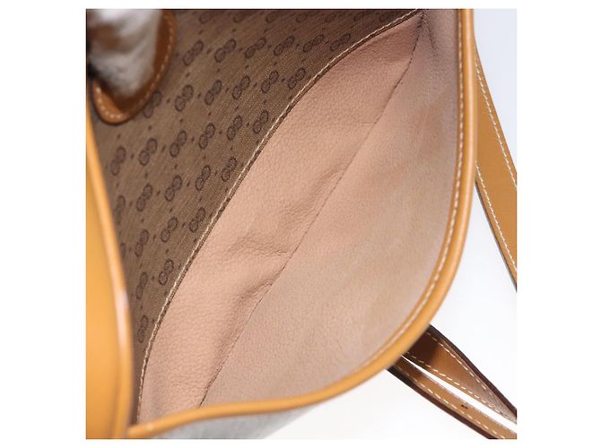 Gucci Borsa a Spalla Micro GG Supreme PVC Beige Oro 007 904 0095 Auth BA3014 D'oro - vista 22