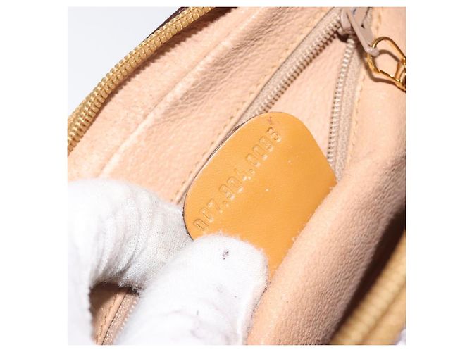Gucci Borsa a Spalla Micro GG Supreme PVC Beige Oro 007 904 0095 Auth BA3014 D'oro - vista 23
