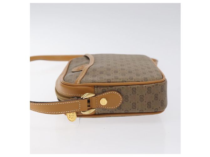 Gucci Borsa a Spalla Micro GG Supreme PVC Beige Oro 007 904 0095 Auth BA3014 D'oro - vista 5