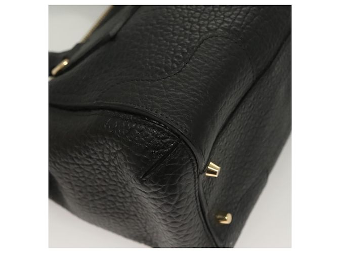 Borsa a mano BURBERRY in pelle 2 vie nera e oro Auth mr1365 Nero D'oro - vista 16