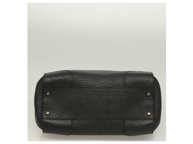 Borsa a mano BURBERRY in pelle 2 vie nera e oro Auth mr1365 Nero D'oro - vista 5