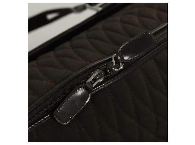 BALLY Borsa Boston Trapuntata Nylon Nera Argento Auth mr1328 Nero - vista 10