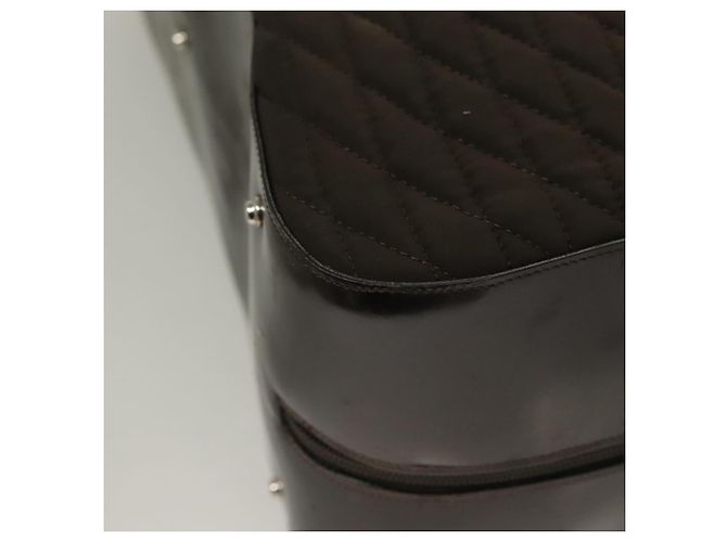 BALLY Borsa Boston Trapuntata Nylon Nera Argento Auth mr1328 Nero - vista 17
