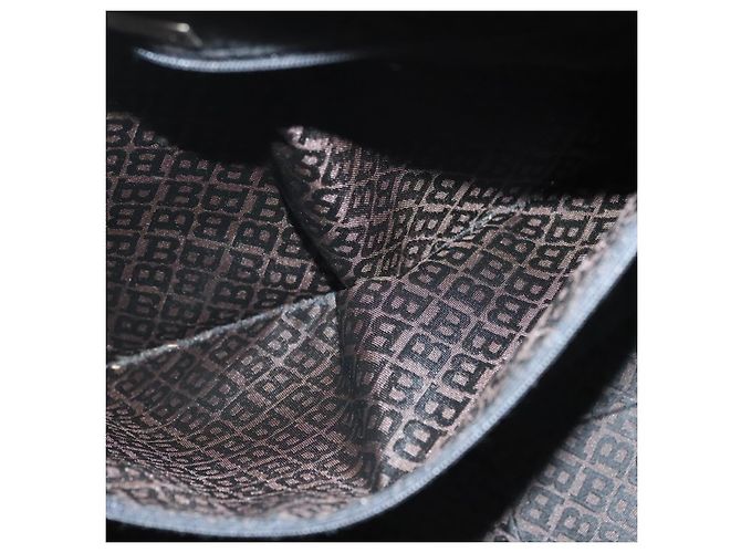 BALLY Borsa Boston Trapuntata Nylon Nera Argento Auth mr1328 Nero - vista 23