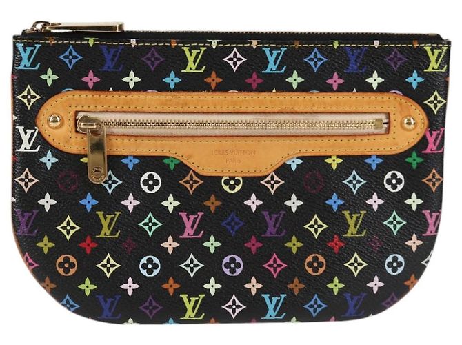 LOUIS VUITTON Pochette GM Monogramma Multicolore Nero M60027 LV Auth 127036V - vista 13