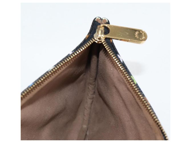 LOUIS VUITTON Pochette GM Monogramma Multicolore Nero M60027 LV Auth 127036V - vista 20